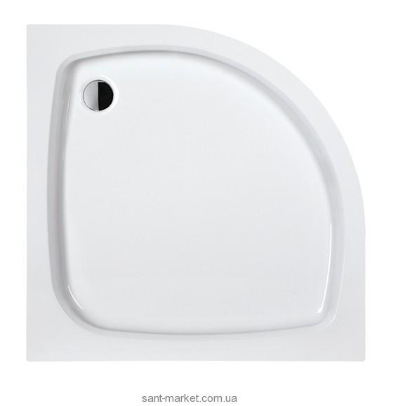 Душовий піддон акриловий чверть кола SANPLAST BPza-b / EKOPLUS 91x91x6.5 білий bi