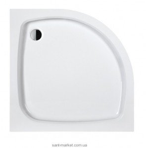 Душовий піддон акриловий чверть кола SANPLAST BPza-b / EKOPLUS 91x91x6.5 білий bi