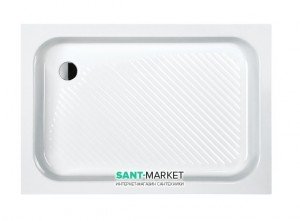 Душовий піддон акриловий прямокутний SANPLAST B / CL 110х80x15 білий