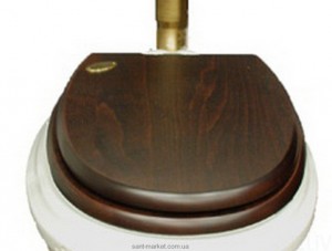 Simas ARCADE: Сидение для унитаза дерево  петли золото AR005/gold