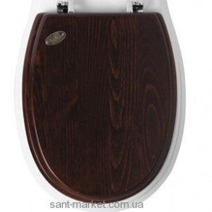 Simas ARCADE: Сидение для унитаза дерево  петли бронза AR005/BR