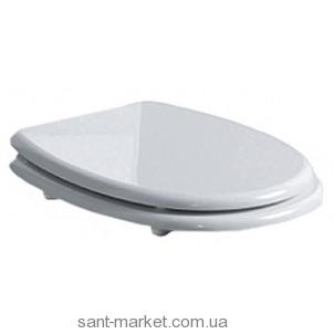 Simas ARCADE: Сидение для унитаза белое  петли хром AR002