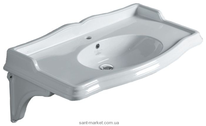 Раковина для ванной подвесная умывальник-столешница Simas коллекция Arcade белая AR864