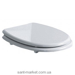 Simas ARCADE: Сидіння для унітазу біле петлі хром AR002