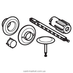 Geberit Сменный комплект для сливного-переливного отверстия 241.719.45.1