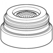 Geberit Аератор 1 9 літрів / хв без ключа 242.645.21.1