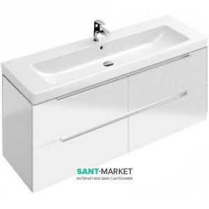 Тумба під раковину Villeroy & Boch Subway 2.0 підвісна 128.7x44.9x52 біла A69800DH