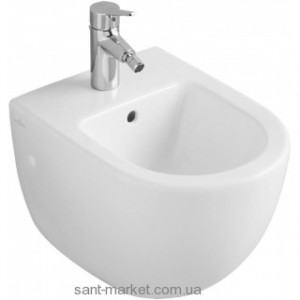 Биде подвесное Villeroy&Boch коллекция Subway 48х36х41 с переливом 74060001