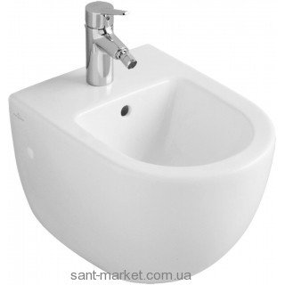 Биде подвесное Villeroy&Boch коллекция Subway 48х36х41 с переливом 74060001