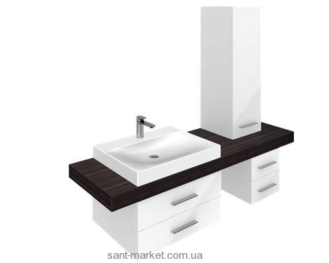 Тумба под раковину Villeroy&Boch 2morrow подвесная левая 175x52x144.5 белая A740L1ND