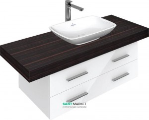 Тумба під раковину Villeroy & Boch 2morrow підвісна 135x52x42.5 біла A75101ND