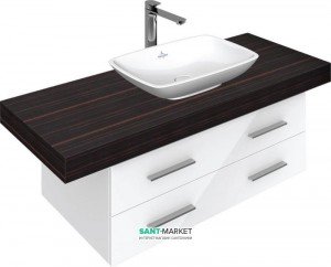 Тумба під раковину Villeroy & Boch 2morrow підвісна 135x52x42.5 біла A75101ND