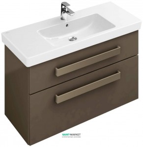 Тумба под раковину Villeroy&Boch Up2U подвесная 95x44.9x58.1 белая A82800DH