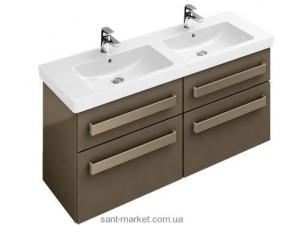 Тумба під дві раковини Villeroy & Boch Up2U підвісна 125x44.9x58.1 біла A82600DH