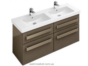 Тумба під дві раковини Villeroy & Boch Up2U підвісна 125x44.9x58.1 біла A82600DH