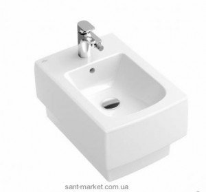 Биде подвесное Villeroy&Boch коллекция Memento 56х38х46 с переливом 54280001