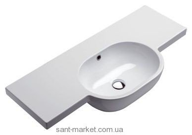 Раковина для ванной подвесная умывальник-столешница Catalano коллекция Sistema C2 белая 105C2SF