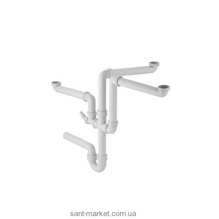 Geberit Сифон на 1 сливное отверстие  ПП  d 40 мм 152.821.11.1