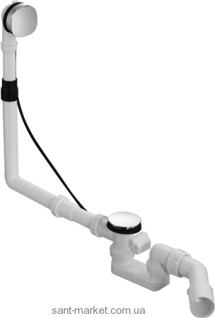 Duravit Слив-перелив для ванны хром 790289000001000