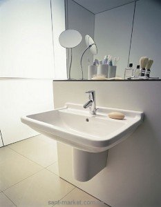 Раковина для ванной подвесная Duravit коллекция Starck 3 белая 0300650000
