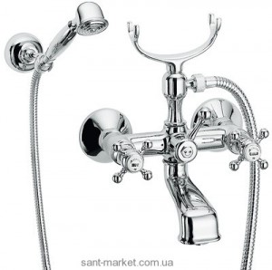 Змішувач двохвентильний для ванни з душем Fir колекція Melrose 22 хром 22312221000