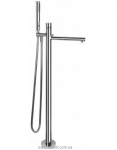 Змішувач одинважільний на підлогу (окремо) з душем Gessi Колекція Ovale хром 24901 031