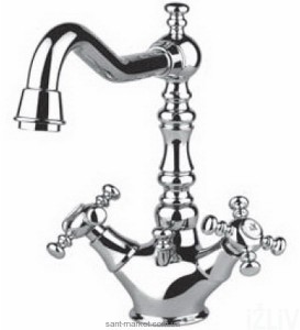 Смеситель для раковины двухвентильный Gessi коллекция Ladolcevita бронза 7719 140