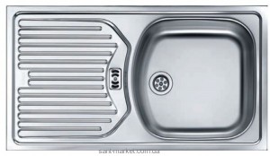 Мийка для кухні прямокутна Franke Eurostar крило опціонально врізна нержавіюча сталь хром 031 081 010 / ETL 614 и