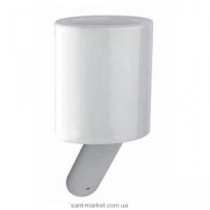 GESSI OVALE 45 Стакан подвесной керамика хром 25608.031