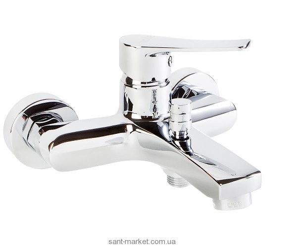 Смеситель однорычажный для ванны с коротким изливом Volle коллекция Daniella хром 15162100