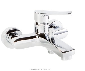 Смеситель однорычажный для ванны с коротким изливом Volle коллекция Daniella хром 15162100