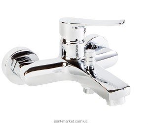 Смеситель однорычажный для ванны с коротким изливом Volle коллекция Daniella хром 15162100