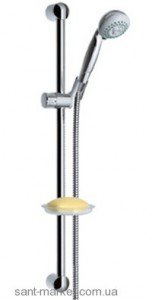 Душовий гарнітур зі штангою Hansgrohe колекція Croma з мильницею хром 27753000