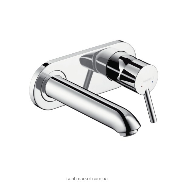 Смеситель для раковины однорычажный настенный скрытый Hansgrohe коллекция Talis хром 31620000