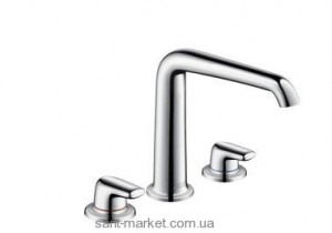 Смеситель для раковины двухрычажный скрытый Hansgrohe коллекция Axor Bouroullec хром 19156000