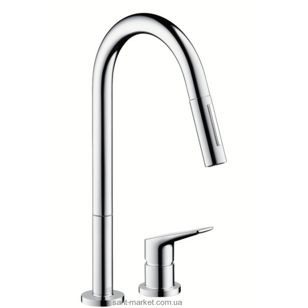 Смеситель для кухни с выдвижной лейкой Hansgrohe Axor Starck однорычажный 34822000