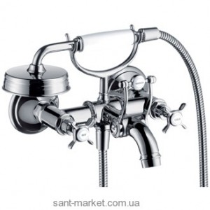 Смеситель двухвентильный для ванны с душем Hansgrohe коллекция Axor Montreux никель 16540820