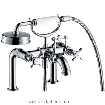 Смеситель двухвентильный на борт ванны с душем Hansgrohe коллекция Axor Mondial хром 16542820