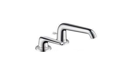 Смеситель для раковины однорычажный скрытый с донным клапаном Hansgrohe Axor Bouroullec хром 19151000