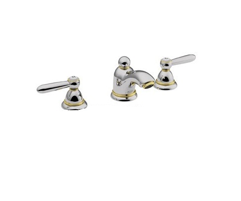 Смеситель для раковины двухрычажный с донным клапаном Hansgrohe Axor Carlton хром/золото 17125090