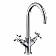 Змішувач для раковини двухвентильний високий Hansgrohe колекція Axor Montreux нікель 16506820