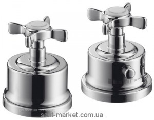 Смеситель с термостатом двухвентильный на борт ванны Hansgrohe коллекция Axor Mountreux хром 16480000