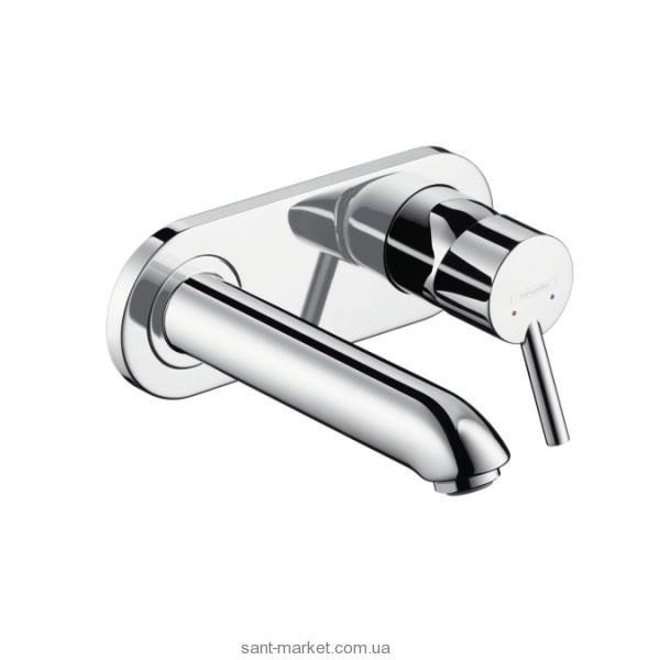 Смеситель для раковины однорычажный настенный скрытый Hansgrohe коллекция Talis хром 31620000