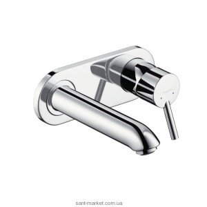 Смеситель для раковины однорычажный настенный скрытый Hansgrohe коллекция Talis хром 31620000