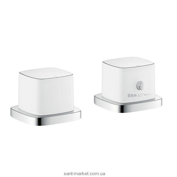 Смеситель с термостатом двухвентильный на борт ванны Hansgrohe коллекция PuraVida хром 15474000