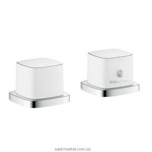 Смеситель с термостатом двухвентильный на борт ванны Hansgrohe коллекция PuraVida хром 15474000