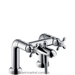 Змішувач двохвентильний на борт ванни Hansgrohe колекція Carlton хром / золото 17470090