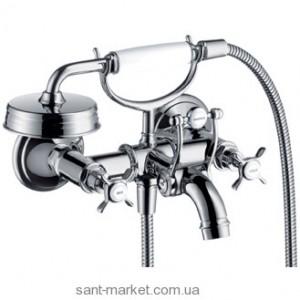 Смеситель двухвентильный для ванны с душем Hansgrohe коллекция Axor Montreux никель 16540820