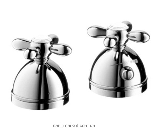 Смеситель с термостатом двухвентильный на борт ванны Hansgrohe коллекция Axor Carlton хром 17480000