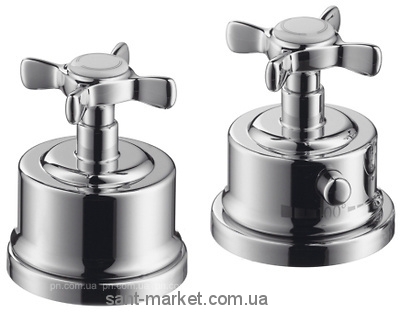 Смеситель с термостатом двухвентильный на борт ванны Hansgrohe коллекция Axor Mountreux хром 16480000